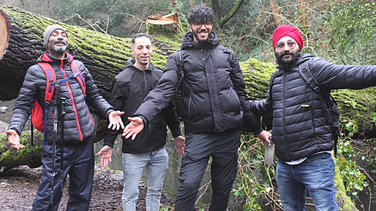 Picture of Ayoub and his singing group